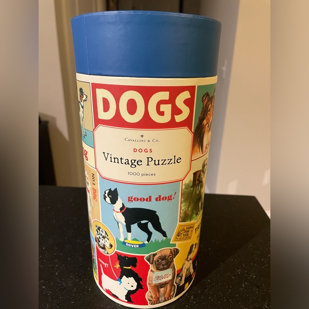 Cavallini & Co. Vintage Dogs 1000 Piece Puzzle